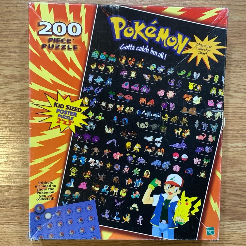 Vintage Pokemon 200 Piece Jigsaw Puzzle